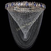 Люстра Жасмин Веер синий