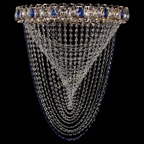 Люстра ﻿Жасмин Веер синий в Ижевске Гусь Хрустальный