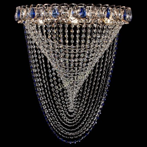 Люстра ﻿Жасмин Веер синий в Ижевске Гусь Хрустальный