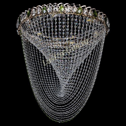 Люстра ﻿Жасмин Веер зеленый в Ижевске Гусь Хрустальный