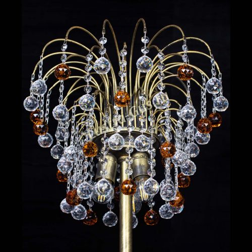 Торшер Агата шар под бронзу Чайный в Ижевске Гусь Хрустальный