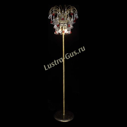 Торшер Агата шар под бронзу Красный в Ижевске Гусь Хрустальный