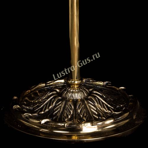 Бронзовый торшер Антик №3/2 шар в Ижевске Гусь Хрустальный