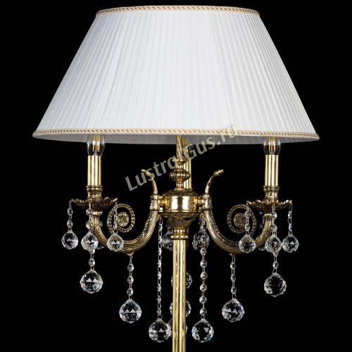 Бронзовый торшер Антик №3/2 шар в Ижевске Гусь Хрустальный