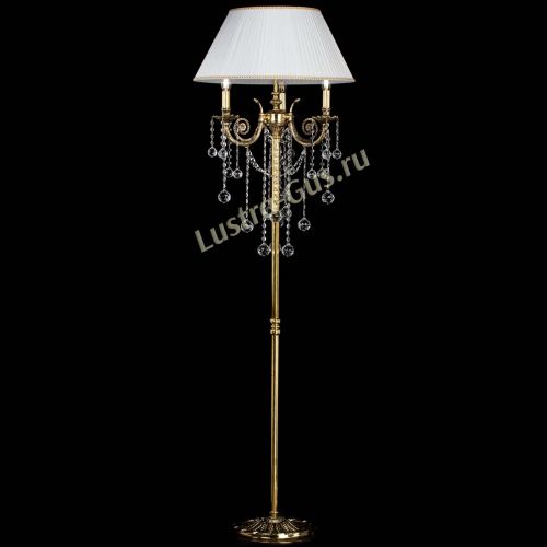 Бронзовый торшер Антик №3 шар в Ижевске Гусь Хрустальный