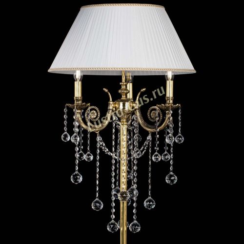 Бронзовый торшер Антик №3 шар в Ижевске Гусь Хрустальный