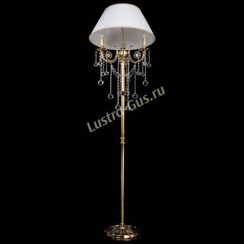 Бронзовый торшер Антик №3 шар в Ижевске Гусь Хрустальный
