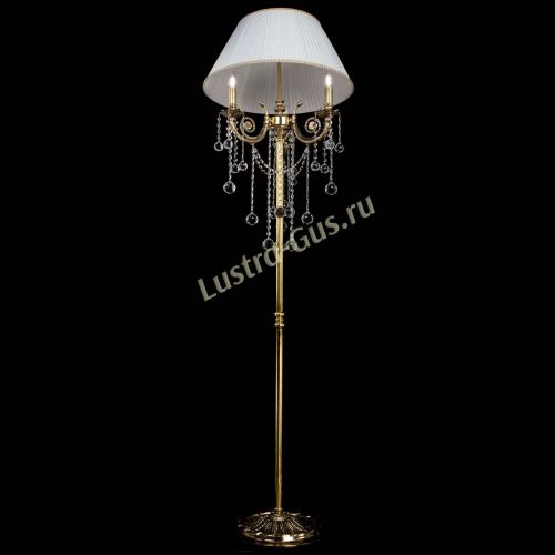 Бронзовый торшер Антик №3 шар в Ижевске Гусь Хрустальный