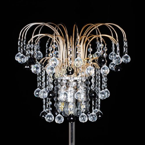 Торшер Акация шар черный в Ижевске Гусь Хрустальный