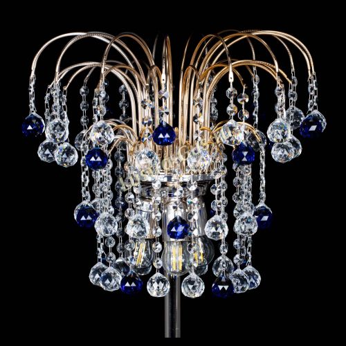 Торшер Акация шар синий в Ижевске Гусь Хрустальный