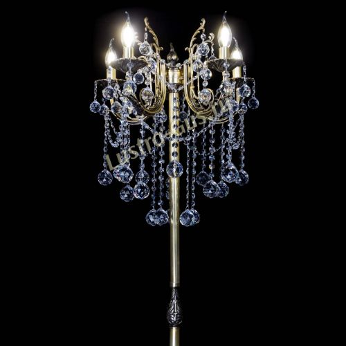 Бронзовый торшер Матильда №2 шар в Ижевске Гусь Хрустальный