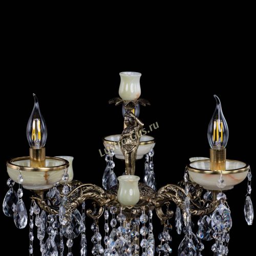 Торшер бронзовый Оникс №3/2 журавлик в Ижевске Гусь Хрустальный