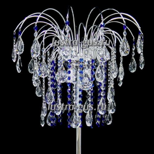 Торшер Каскад кулон короткий цветной в Ижевске Гусь Хрустальный