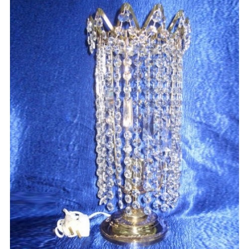 Лампа настольная Элит Ёлочка прозрачная в Ижевске Гусь Хрустальный